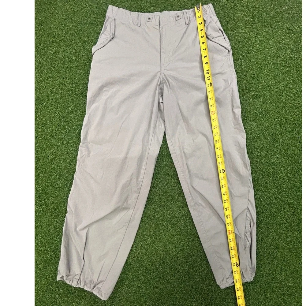 Uniqlo U Mens Relaxed Fit Jogger Pants Light Gray Stone Size M 321-425157